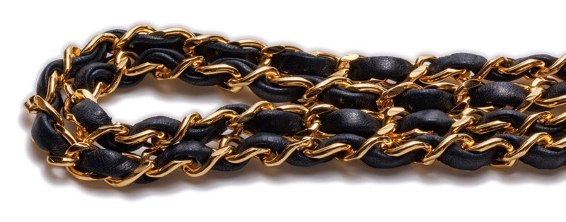 Chanel Mini Matelasse Circle Coco Turnlock Chain Lambskin Black