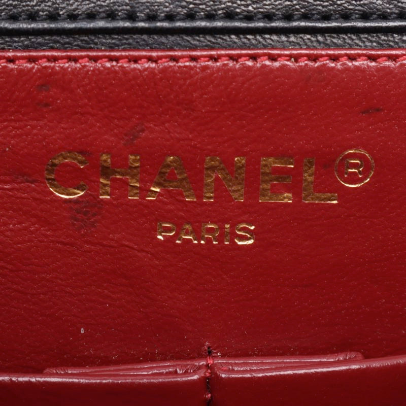 Chanel Matelasse Round Flap Chain Lambskin Black