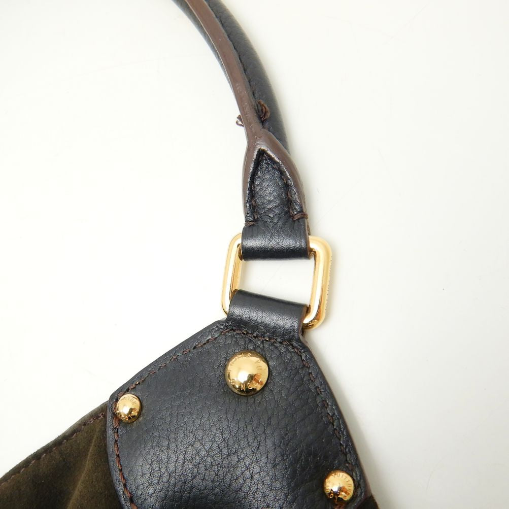 Louis Vuitton Mahina L Noir Shoulder Tote Black