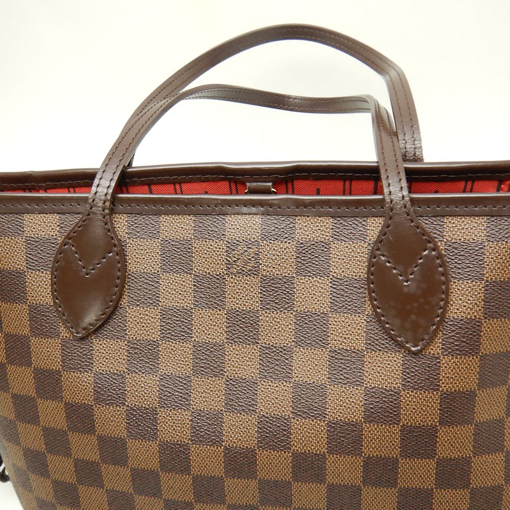 Louis Vuitton Damier Neverfull PM Ebene Tote Bag Brown