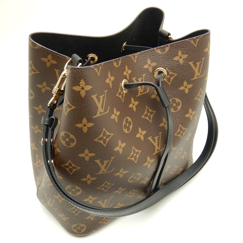 Louis Vuitton Monogram Neonoe Brown Noir Shoulder Bag