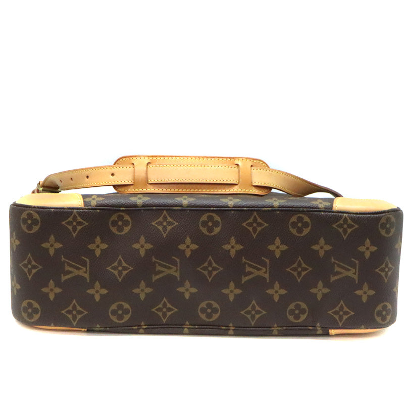 Louis Vuitton Boulogne 35 Monogram Canvas Brown Shoulder Bag