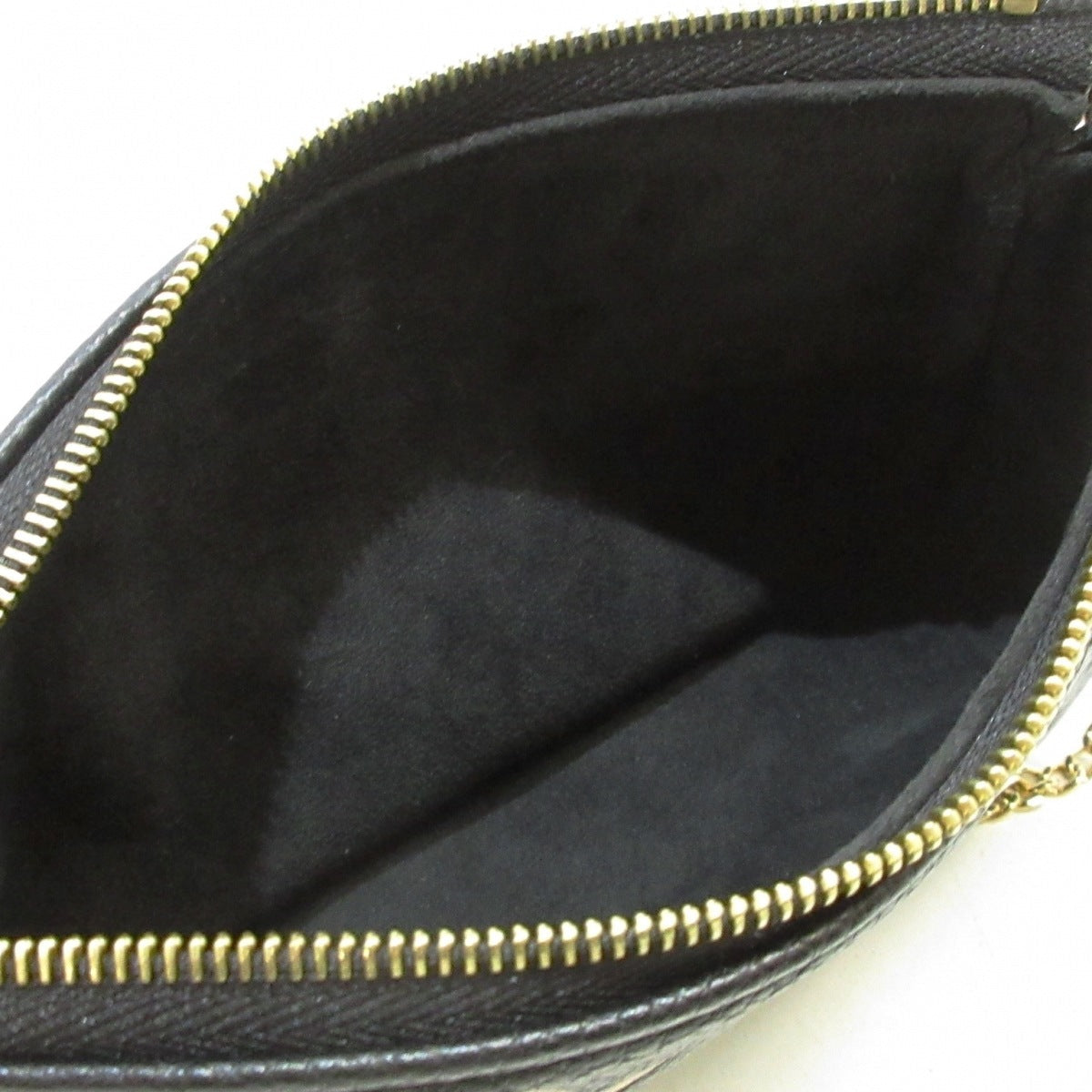 Louis Vuitton  Mini Pochette Accessoire Handbag Black Beige