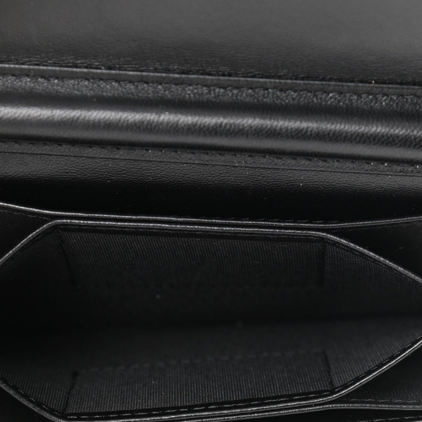 Chanel Lambskin Quilted My Chanel Lady Card Holder On Chain Black