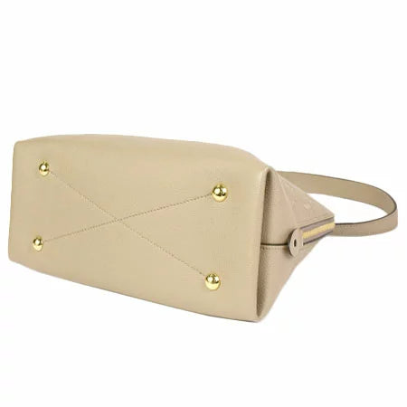 Louis Vuitton Neo Alma PM Shoulder Emplant Leather Handbag Creme