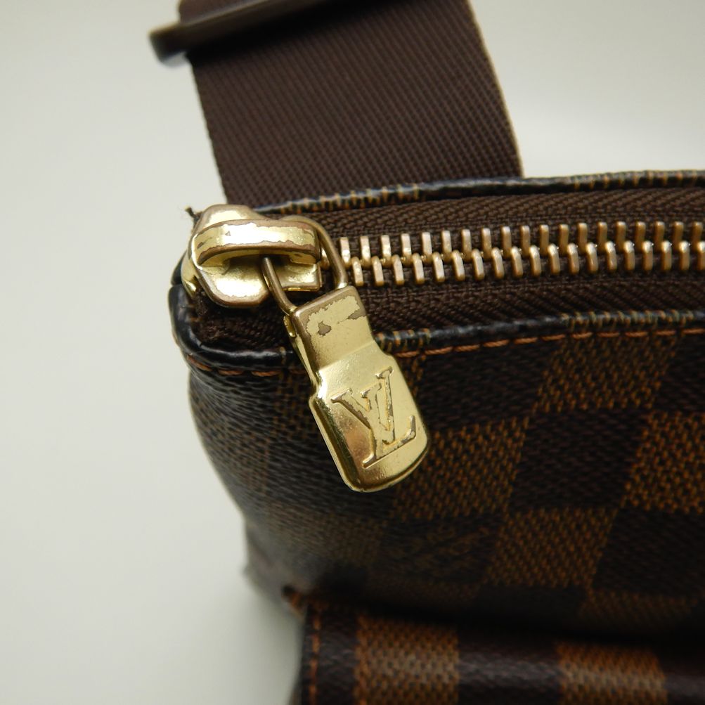 Louis Vuitton Damier Pochette Melville Ebene Diagonal Brown