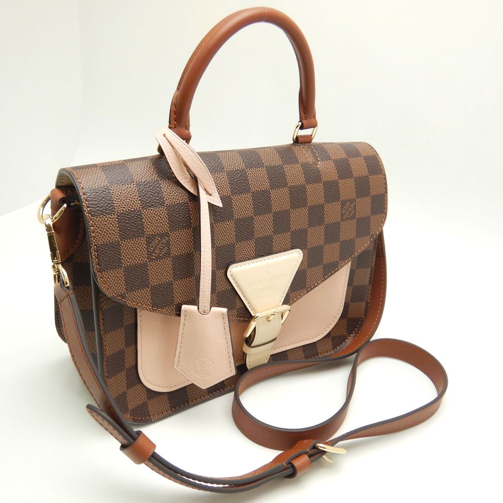 Louis Vuitton Damier Beaumarchais Ebene Venus Shoulder Bag Brown