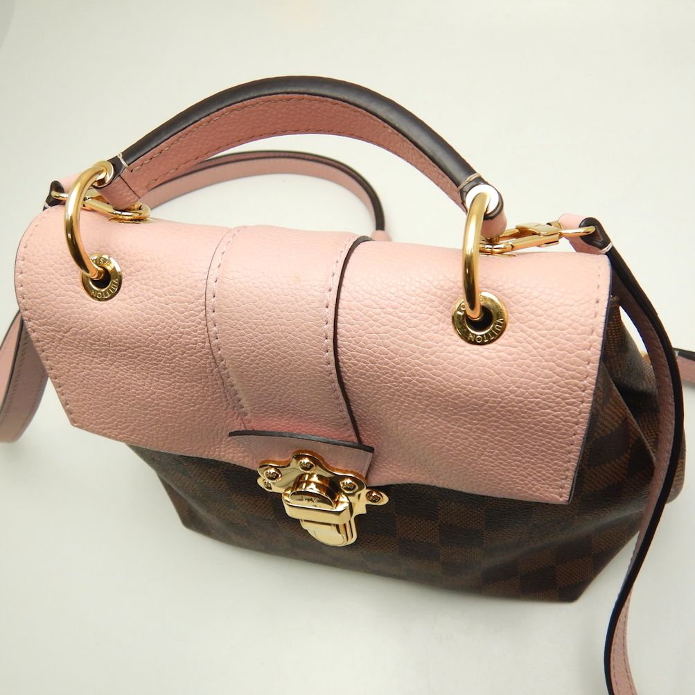 Louis Vuitton Damier Clapton Backpack Ebene Backpack Brown Pink