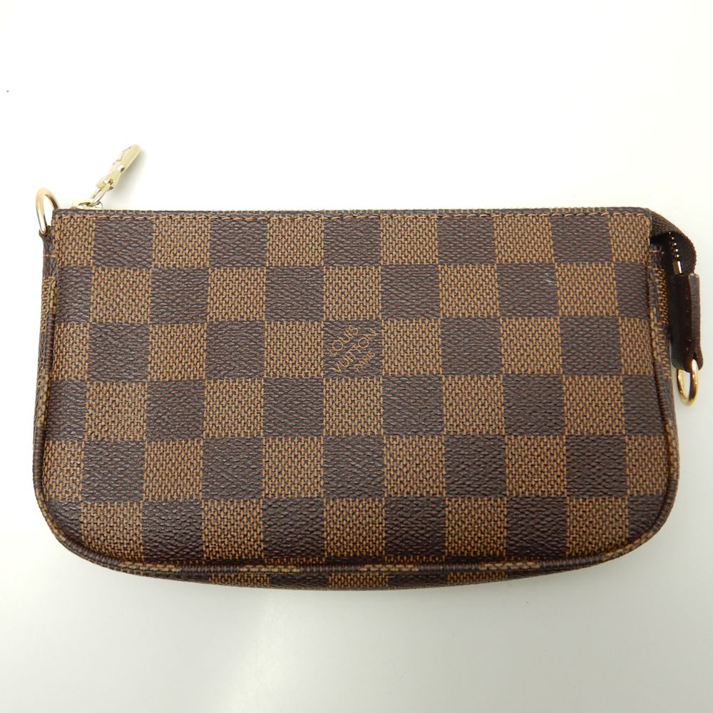 Louis Vuitton Damier Marais Ebene Shoulder Bag Brown