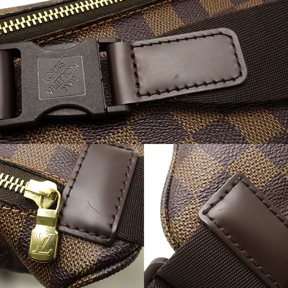 Louis Vuitton Damier Bum Bag Melville Ebene Waist Pouch Brown
