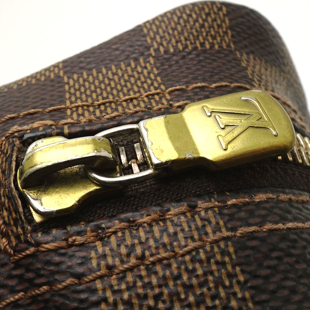 Louis Vuitton Damier Olaf PM Ebene shoulder brown