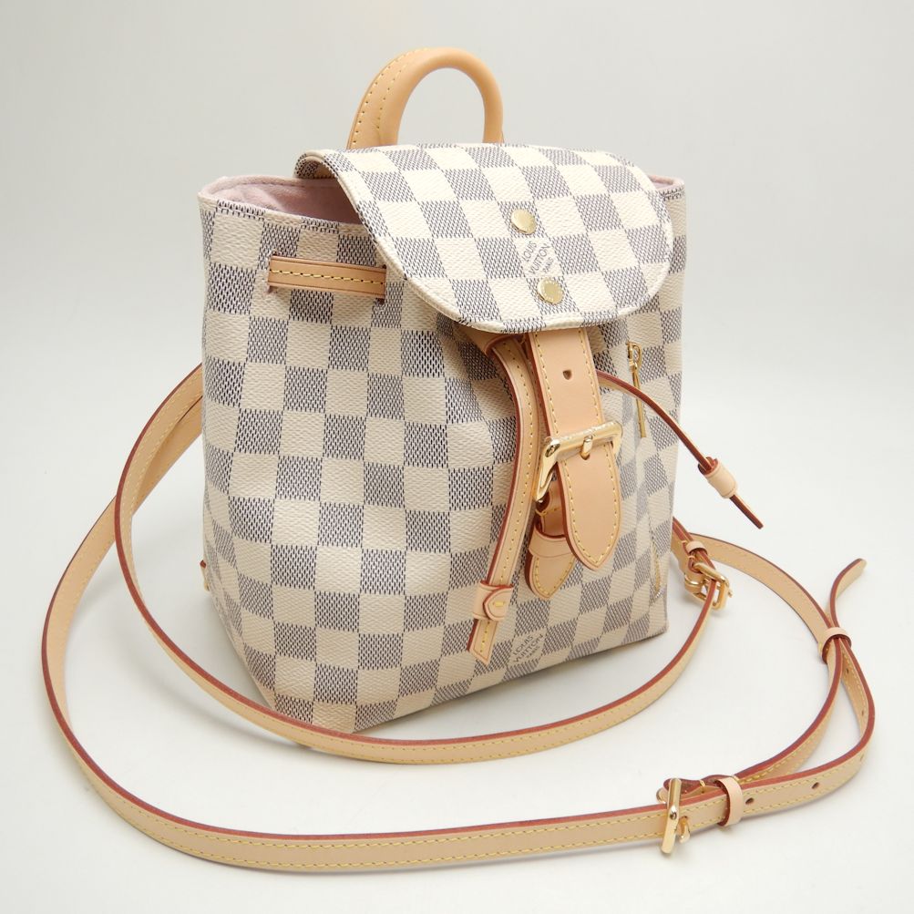 Louis Vuitton Damier Azur Sperone BB Rucksack Backpack