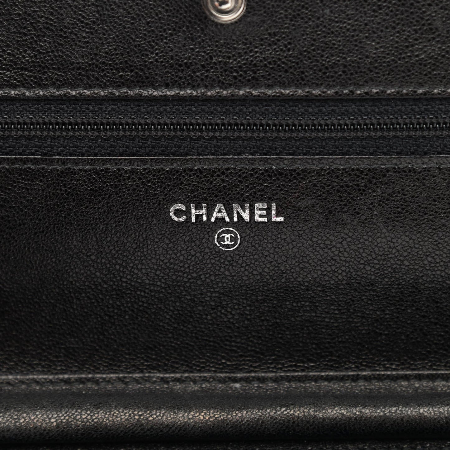 Goatskin Wallet on Chain WOC Black