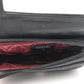 Lambskin Quilted Flap Cosmetic Case Black