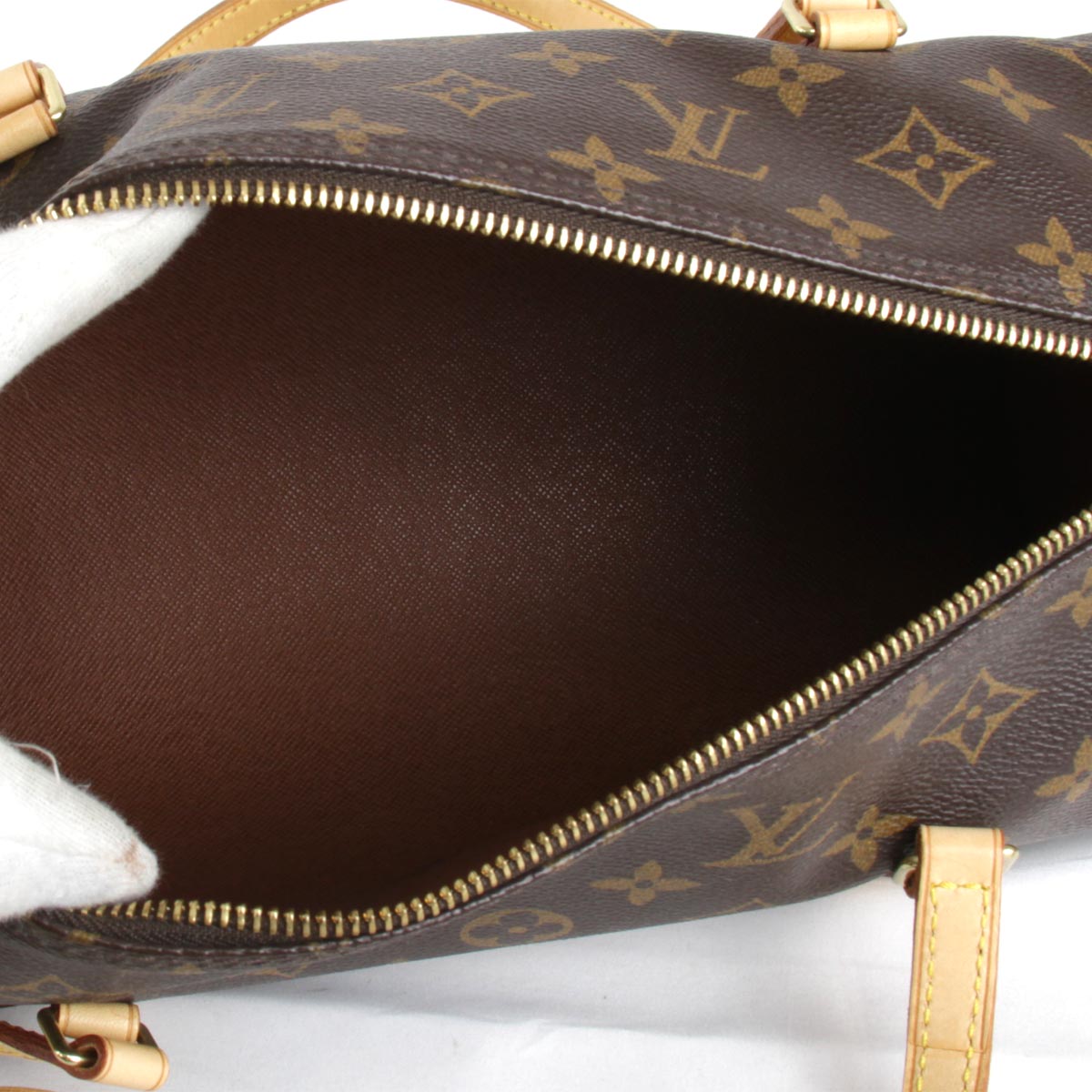 Louis Vuitton Papillon With Pouch Handbag Monogram Canvas