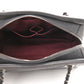 Calfskin Diamond Embossed Large CC Zip Shopping Tote Grey