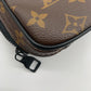 Louis Vuitton Utility Side Bag Shoulder Bag PVC Coated Canvas Monogram