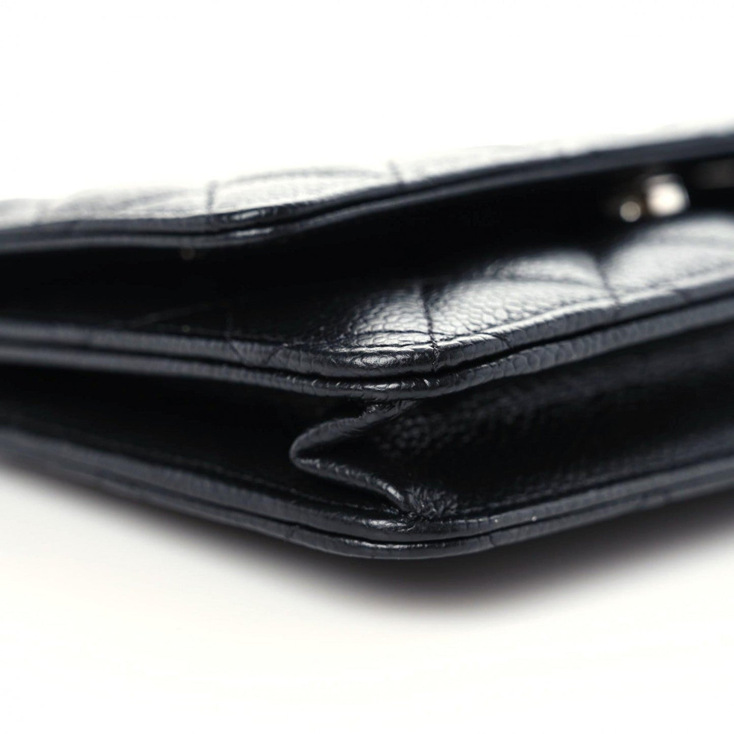 Chanel Caviar Quilted Wallet On Chain WOC Black