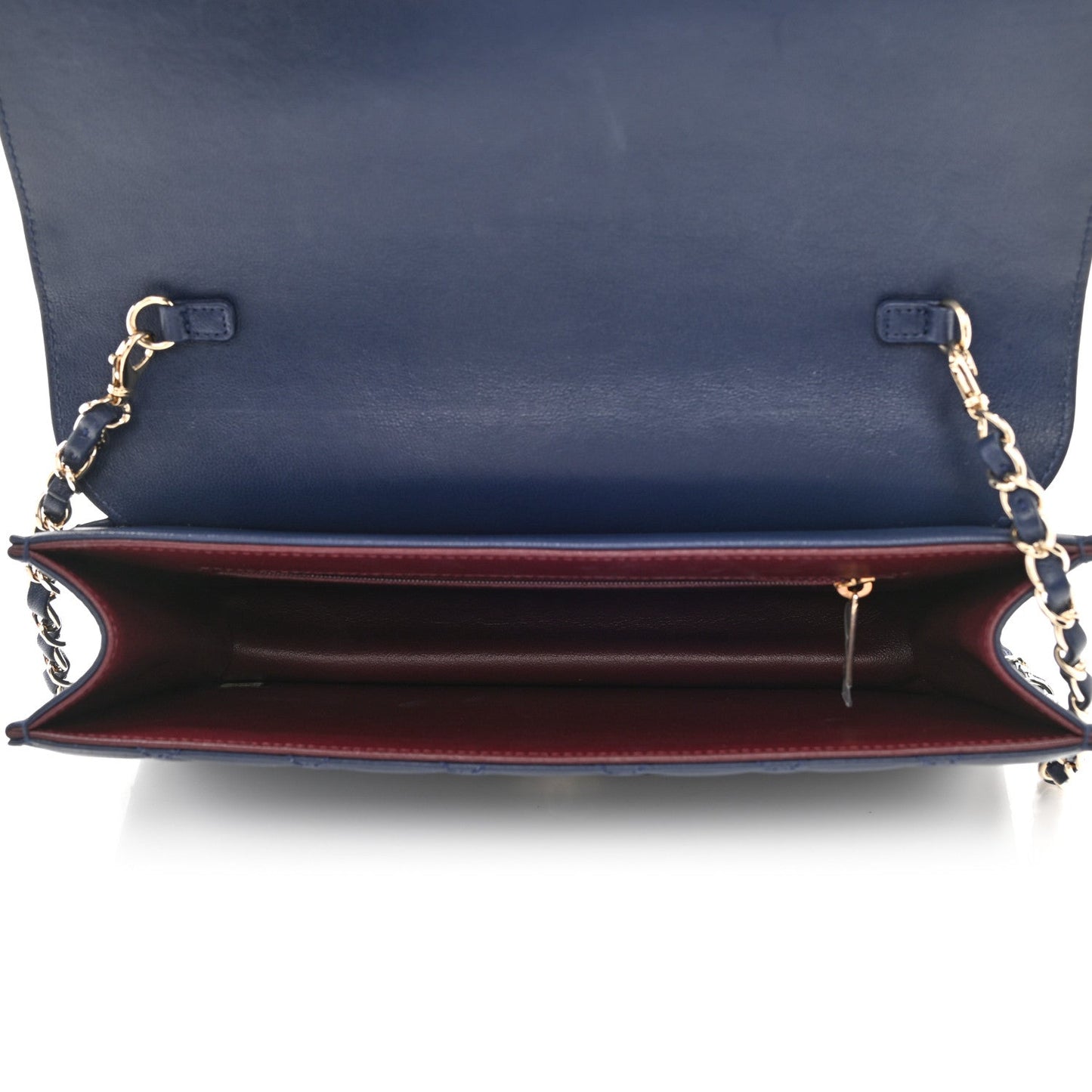 Chanel Sheepskin Quilted Small Beauty Lock Flap Navy