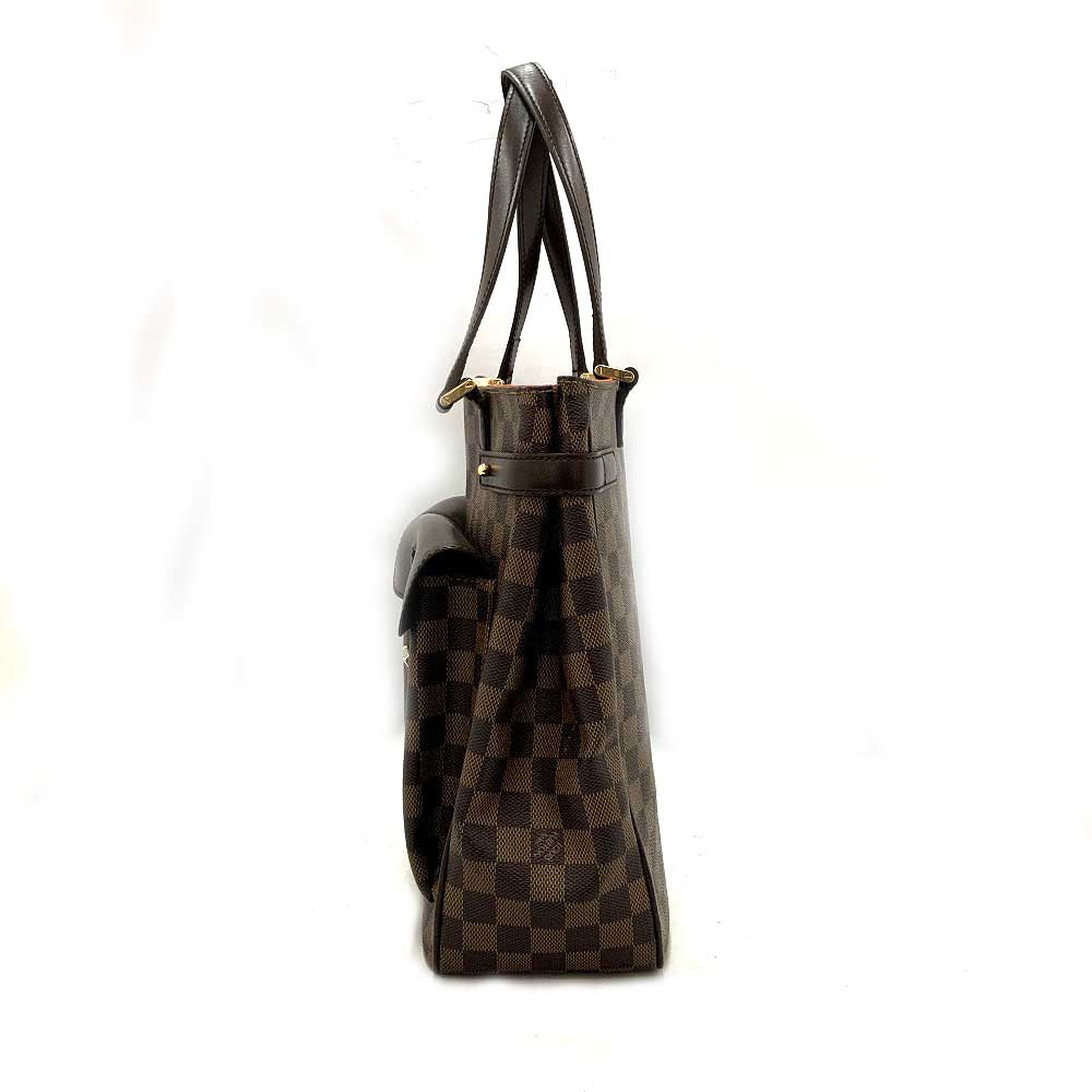 Louis Vuitton Joseph Tote Bag Handbag Damier Ebene Leather Brown