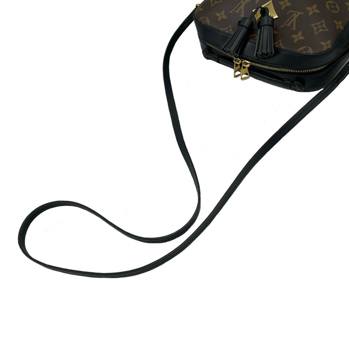 Louis Vuitton Saintonge Shoulder Bag Monogram Black