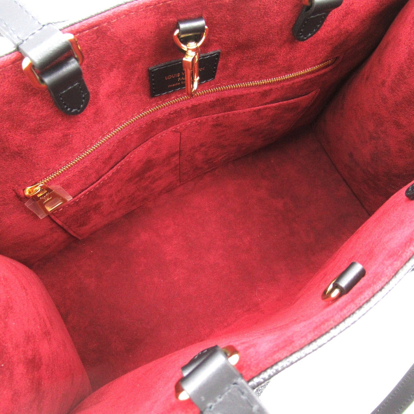 Louis Vuitton On The Go MM Tote Bag Leather Monogram