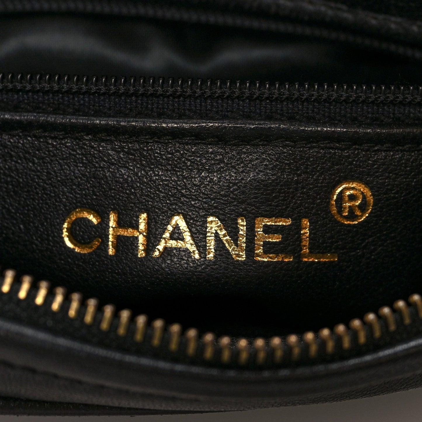 Chanel Lambskin Quilted Tassel Camera Case Black