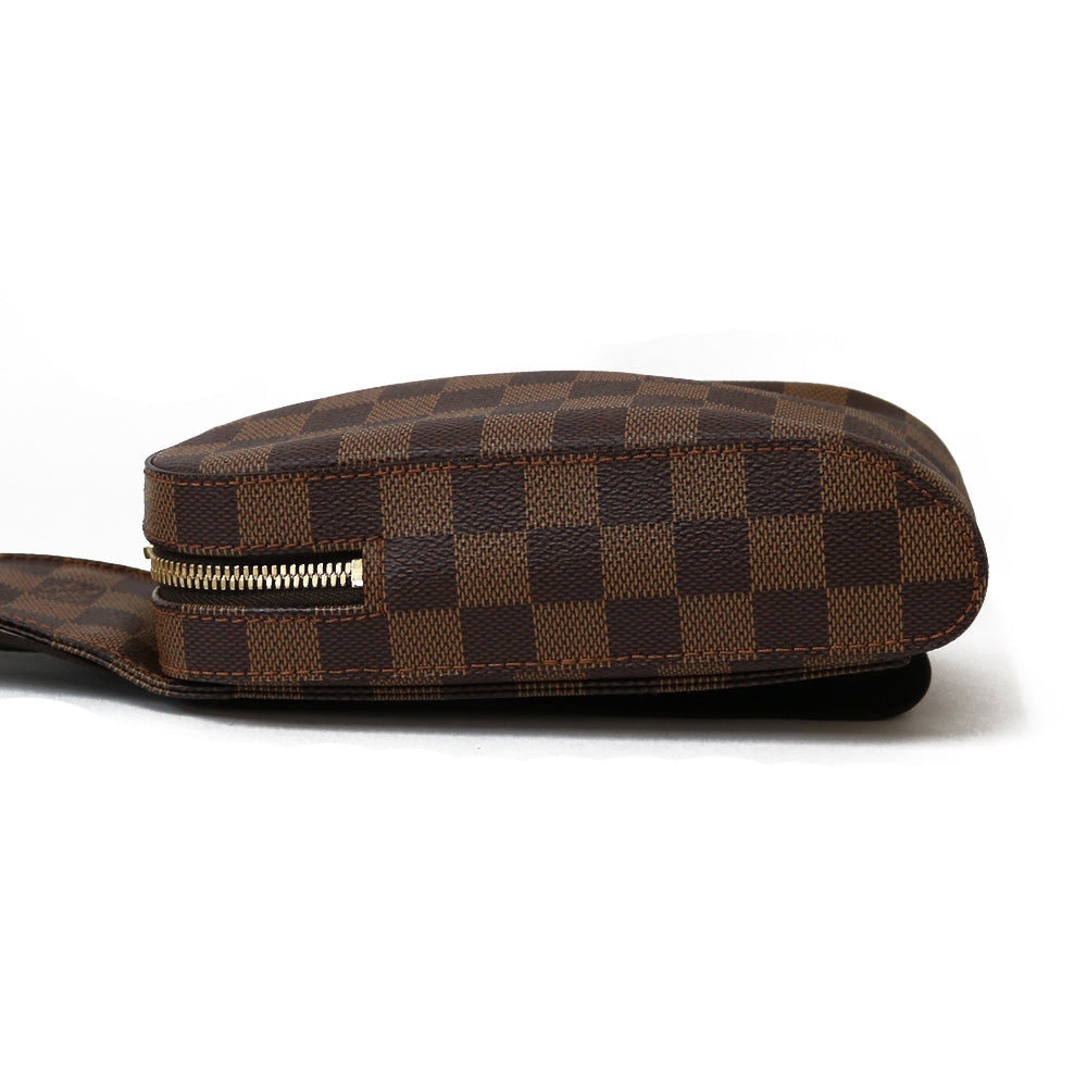 Louis Vuitton Jeronimos Damier Shoulder Bag Brown