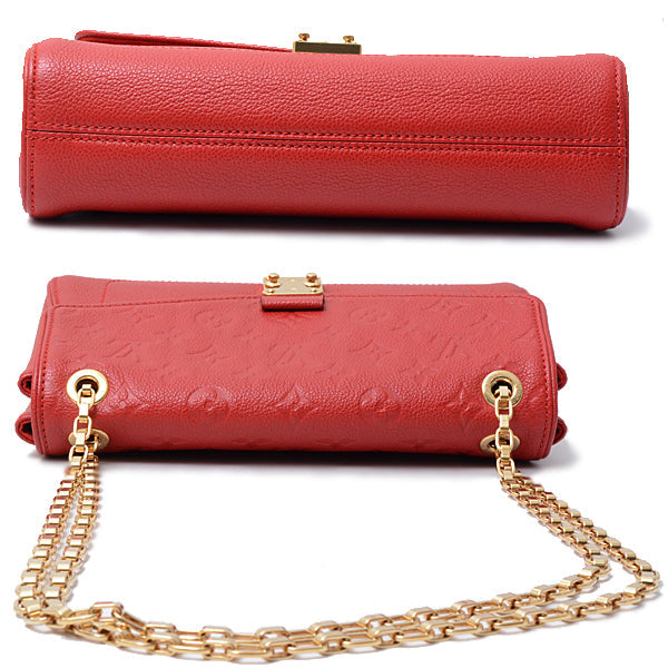 Louis Vuitton Saint Germain PM Chain Shoulder Bag Implant Cerise Red