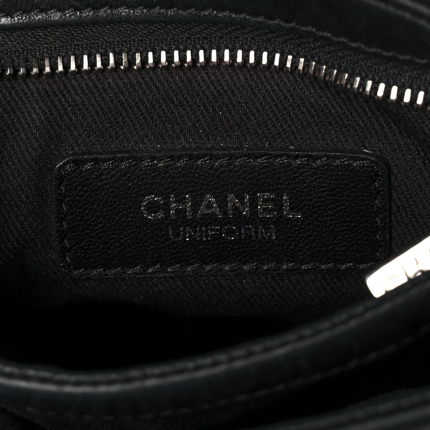 Aged Calfskin Quilted Crossbody Bag Black