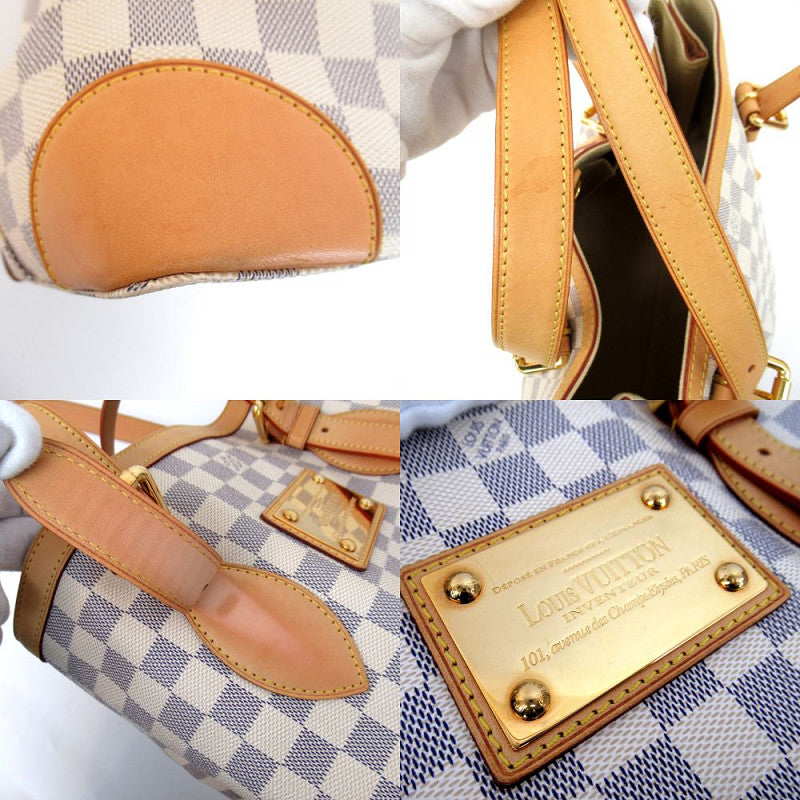 Louis Vuitton Hampstead MM Damier Azur Tote Bag Shoulder Bag