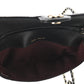 Caviar Quilted Glasses Case With Chain Black