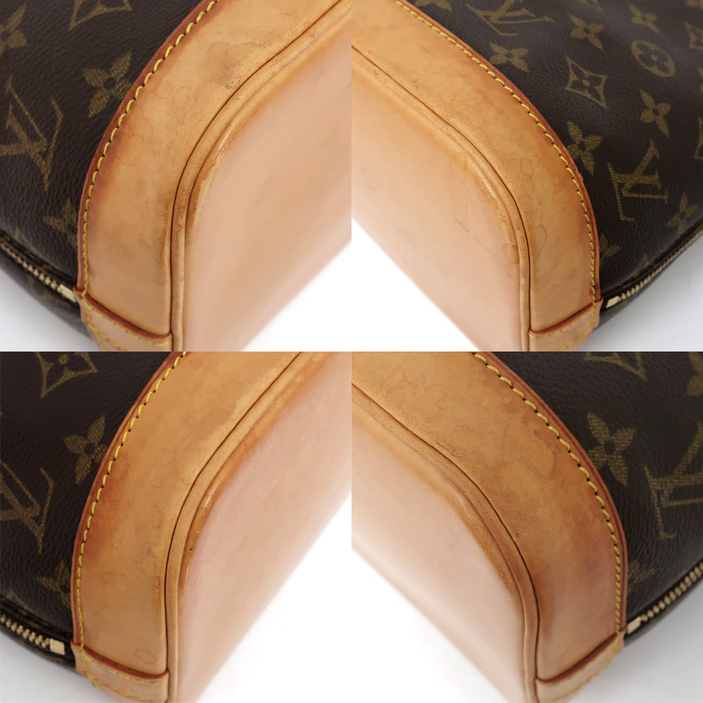 Louis Vuitton Alma Monogram Handbag Dark Brown