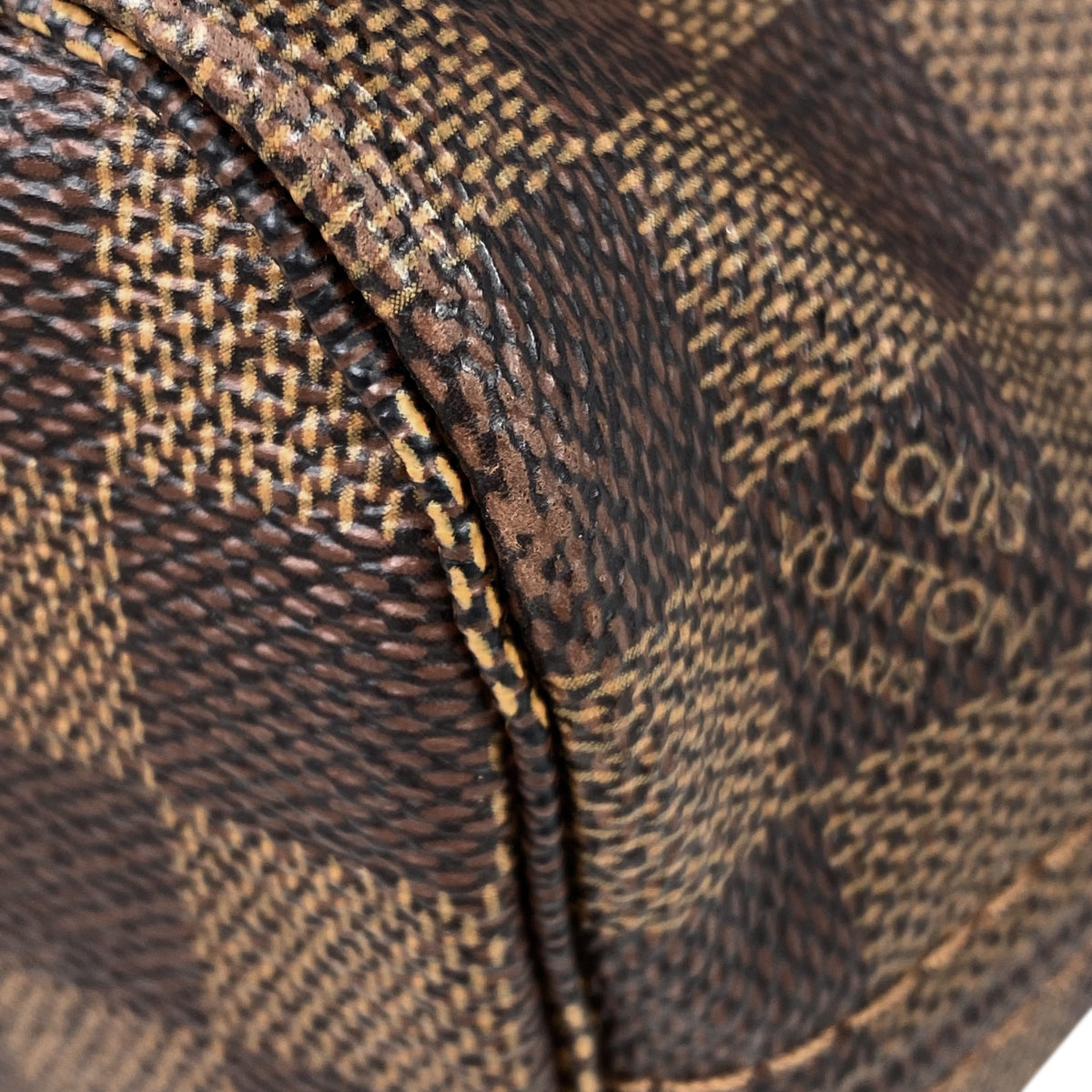 Louis Vuitton Neverfull PM Handbag Shopping Tote Bag Damier Brown