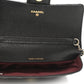 Caviar Quilted Glasses Case With Chain Black