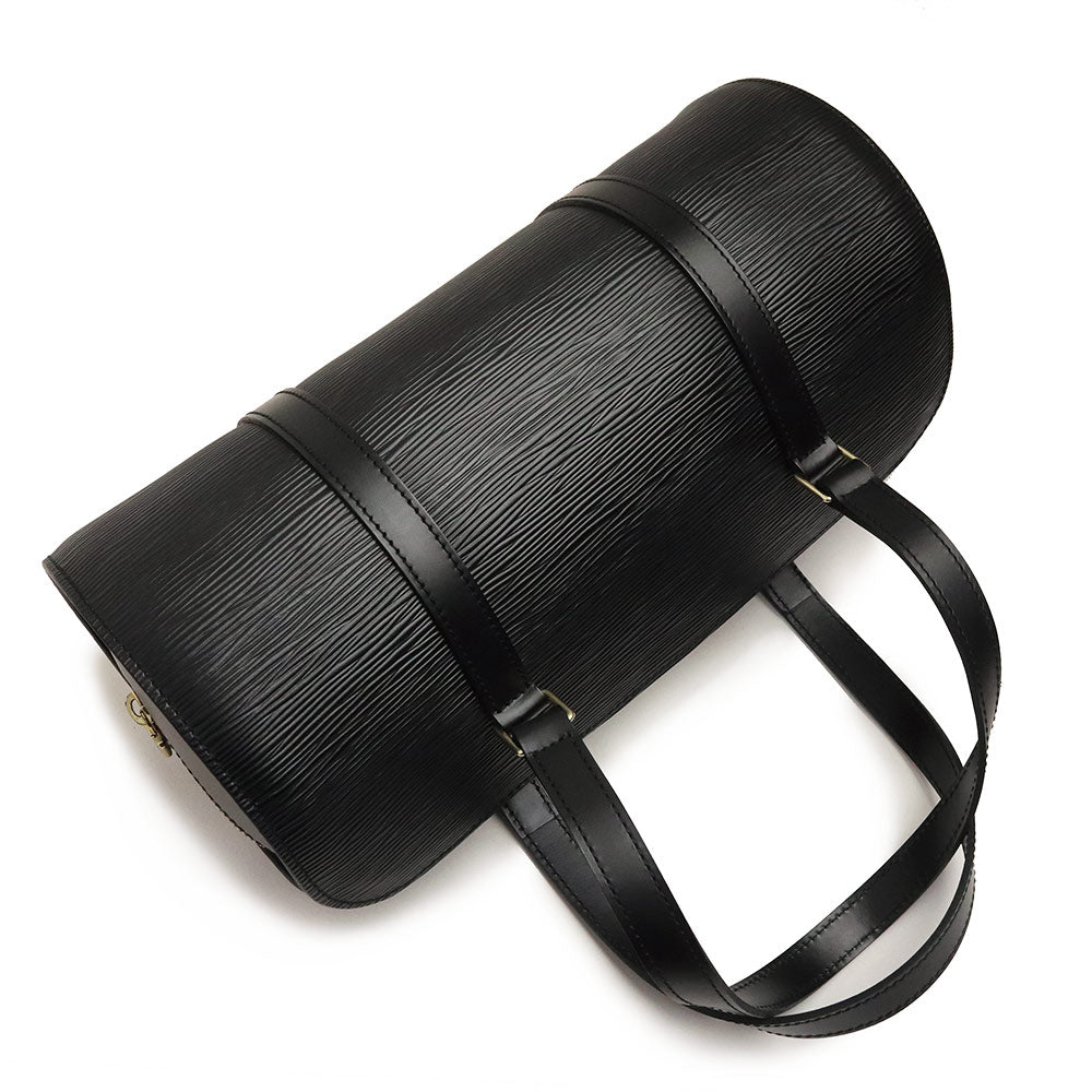 Louis Vuitton Epi Soufflot Handbag Noir Black