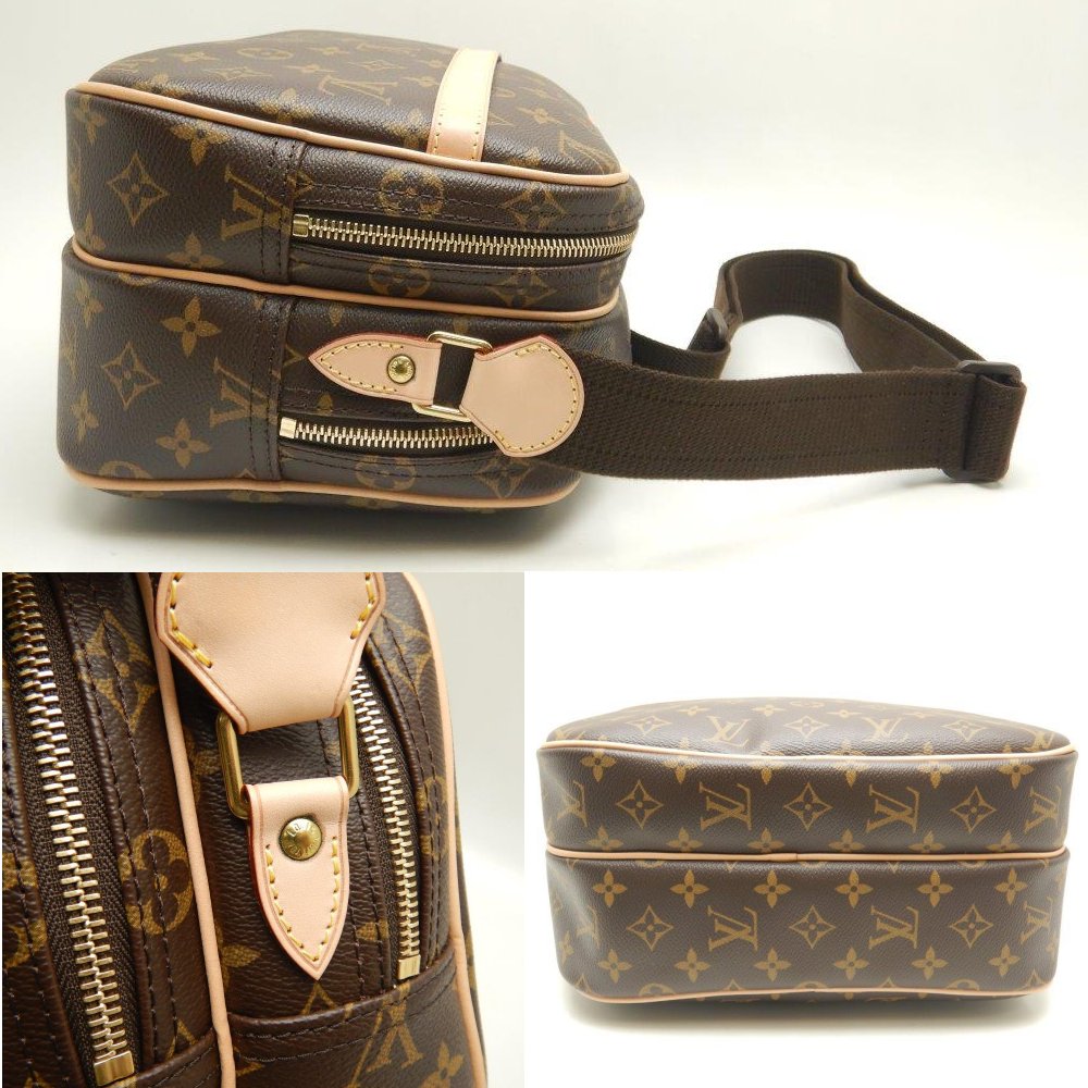 Louis Vuitton Monogram Reporter PM Brown Diagonal Shoulder