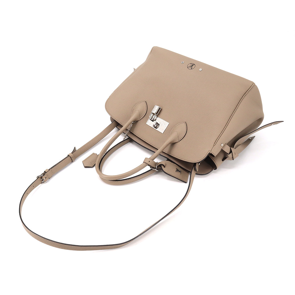 Louis Vuitton Mila MM Shoulder Bag Calf Leather Creme