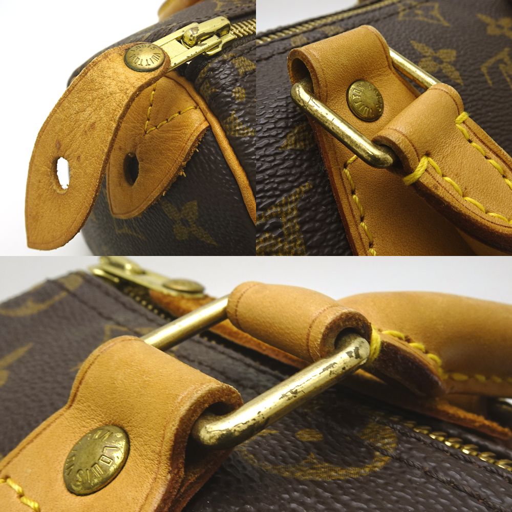 Louis Vuitton Monogram Speedy 25 Brown Mini Boston Bag