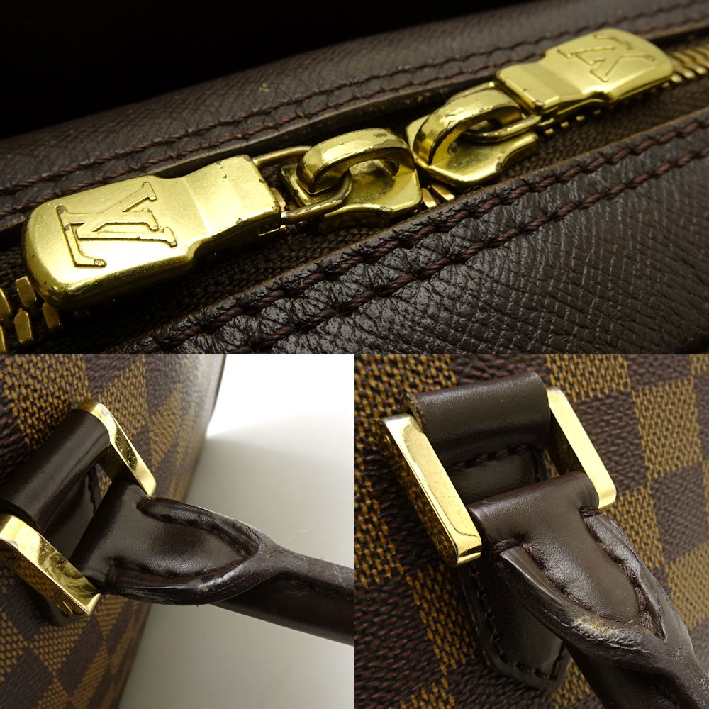 Louis Vuitton Damier Triana Ebene Handbag Brown