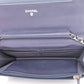 Lambskin Quilted Wallet On Chain WOC Lavender