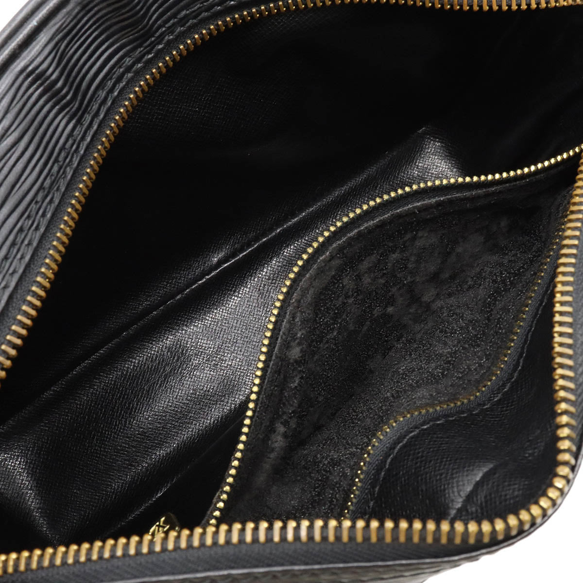 Louis Vuitton Epi Trocadero 24 Shoulder Bag Diagonal Leather Noir Black