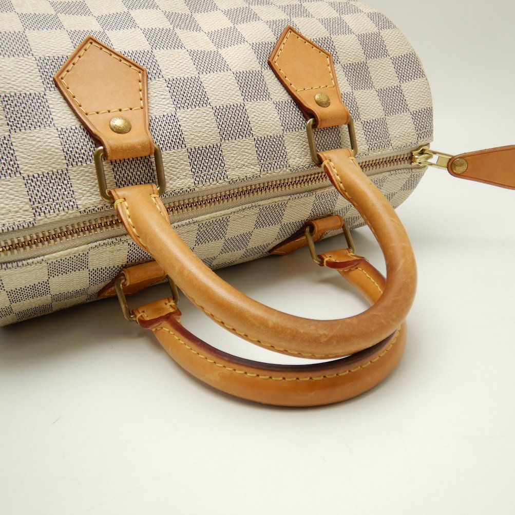 Louis Vuitton Damier Azur Speedy 25 Mini Boston Bag