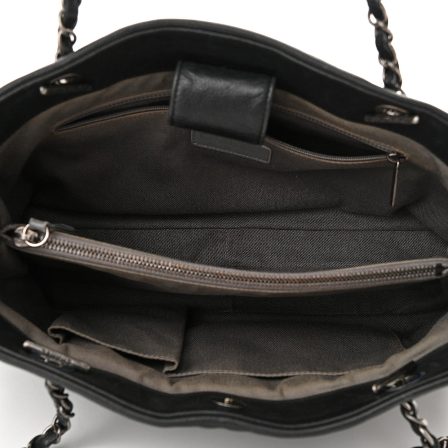 Calfskin Medium Stitch It Tote Black