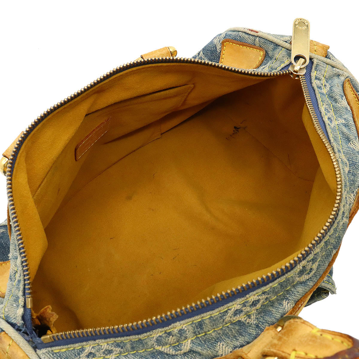 Louis Vuitton Monogram Denim Neo Speedy Handbag Mini Boston Bag