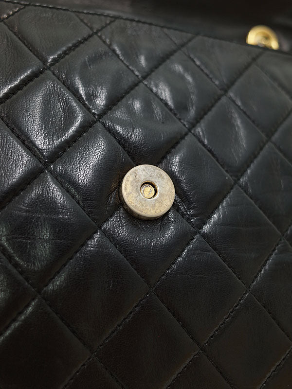 Chanel Matelasse Chain Shoulder Bag Black
