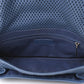 Perforated Calfskin Large Up In The Air Flap Blue