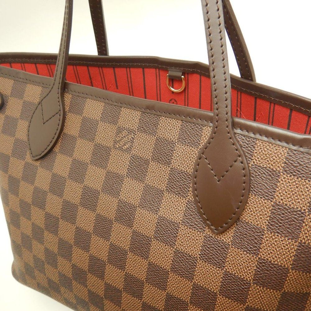 Louis Vuitton  Damier Neverfull PM Ebene Tote Bag Brown