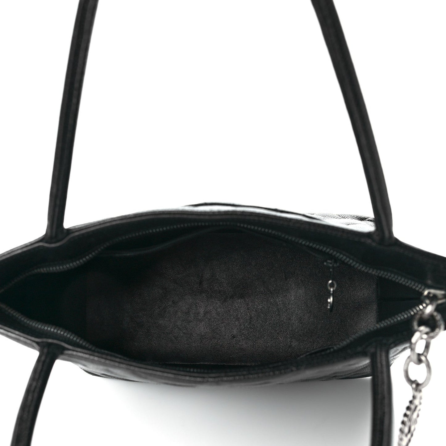 Caviar Quilted Medallion Tote Black