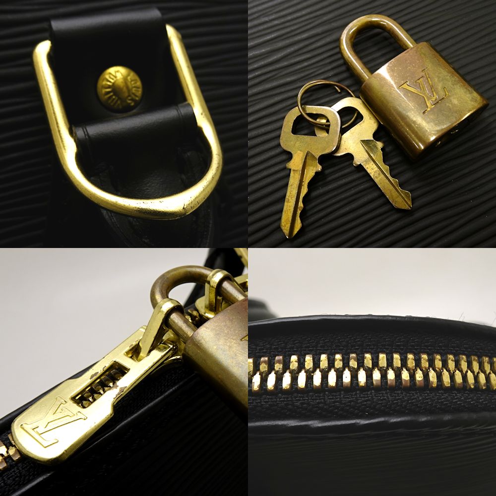 Louis Vuitton Epi Alma Noir Handbag Black